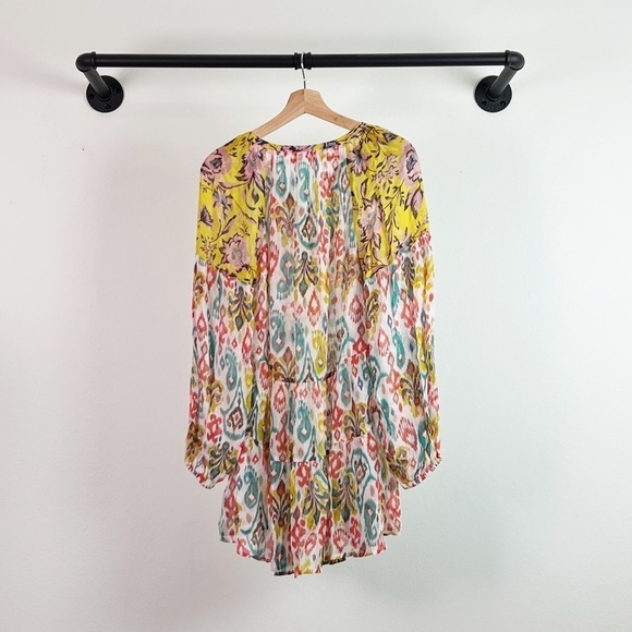 NWT Anthropologie Maureen Tiered Floral Tunic Babydoll Blouse - Picture 7 of 8